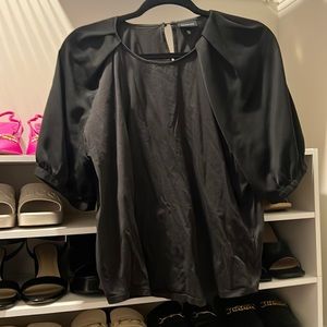 Who what wear XXL black shirt with puff shirt sleeves.